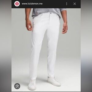 Lululemon Men’s ABC Slim Fit 5-pocket 34L Utilitech White